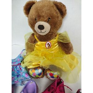 Build A Bear BAB Beauty and The Beast - Belle Dress - Sings, 2 Dresses 2 PR Shoe